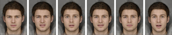 A collage of a person's face